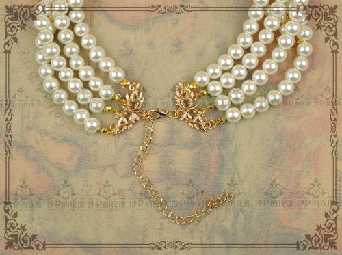 Classic Lolita Tiered Pearl Chain - Image 4