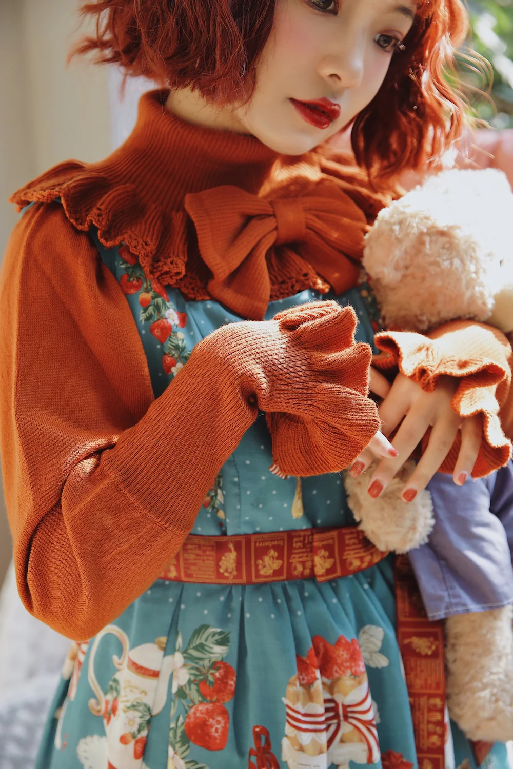 Sweet Lolita Woolen Sweater Multicolors - Image 17