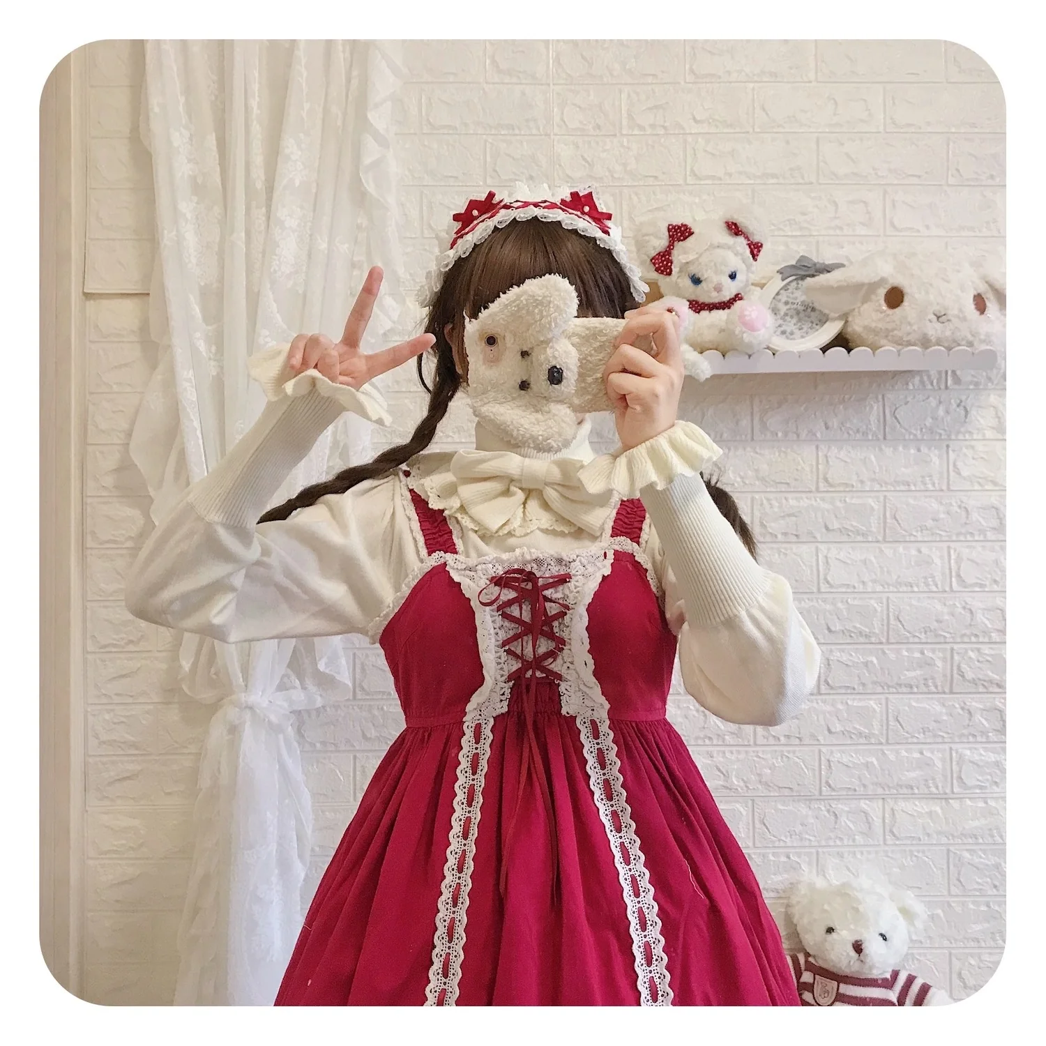 Sweet Lolita Woolen Sweater Multicolors - Image 23