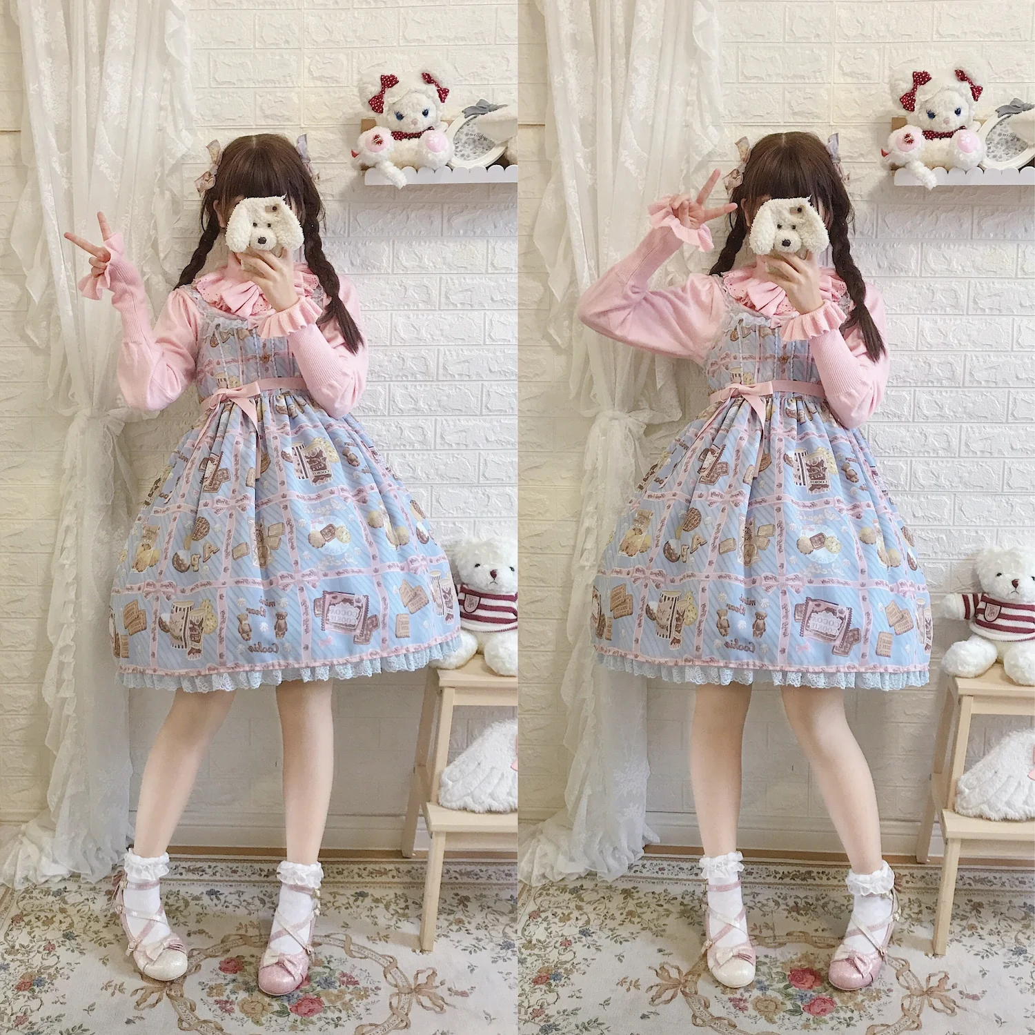 Sweet Lolita Woolen Sweater Multicolors - Image 32