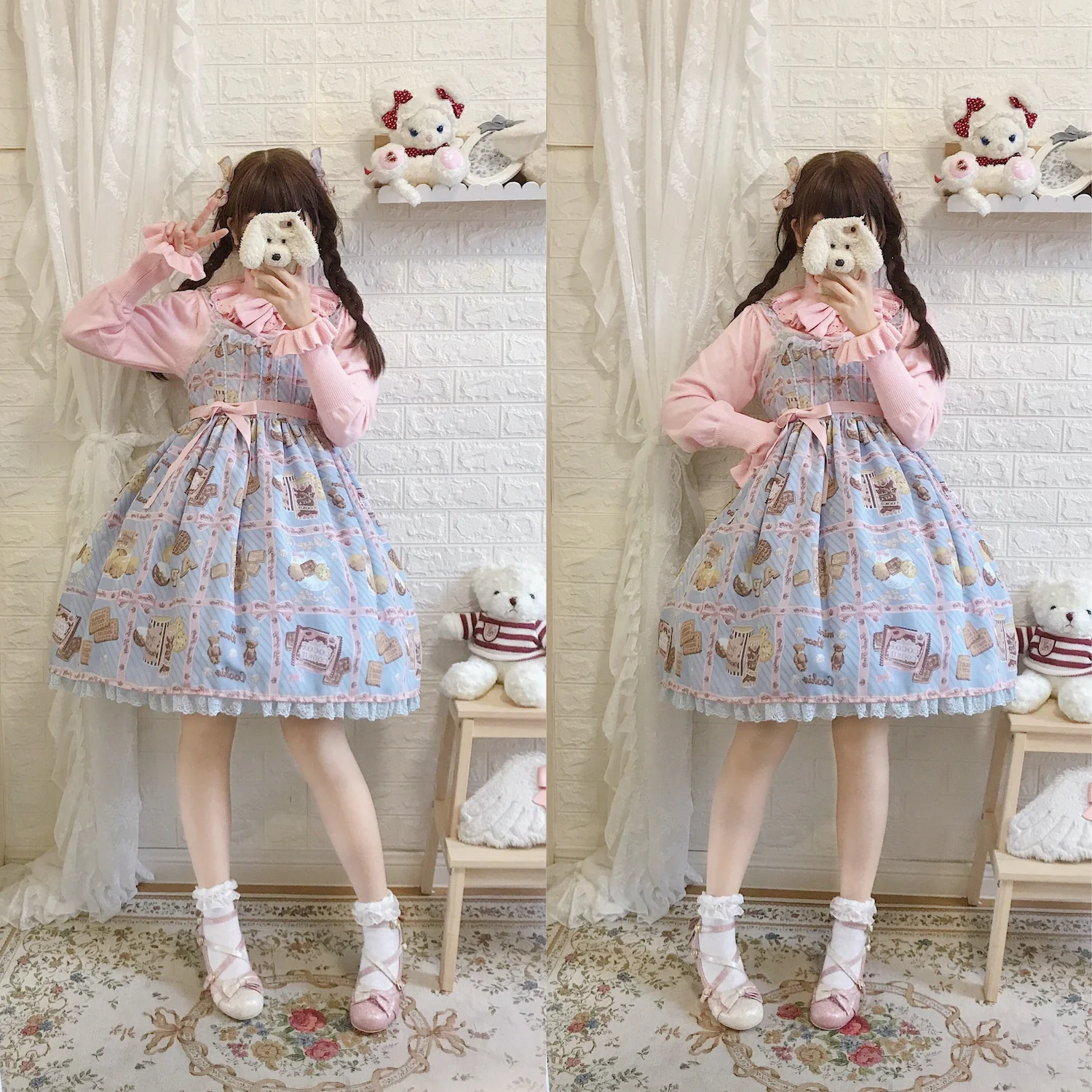 Sweet Lolita Woolen Sweater Multicolors - Image 34