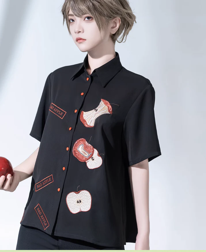 Badapple - Ouji Lolita Black Shirt and Shorts Set - Image 9