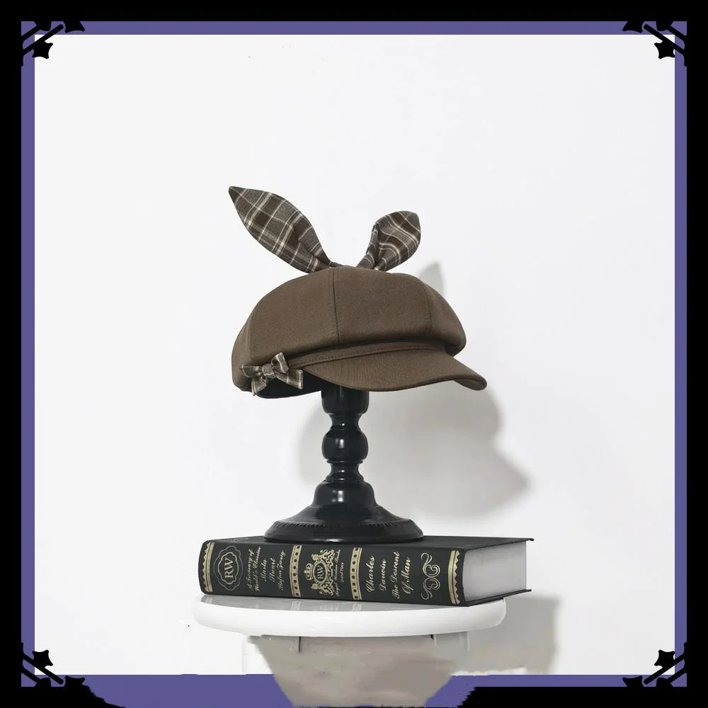 Vintage Kawaii Bow Lolita Beret - Image 4