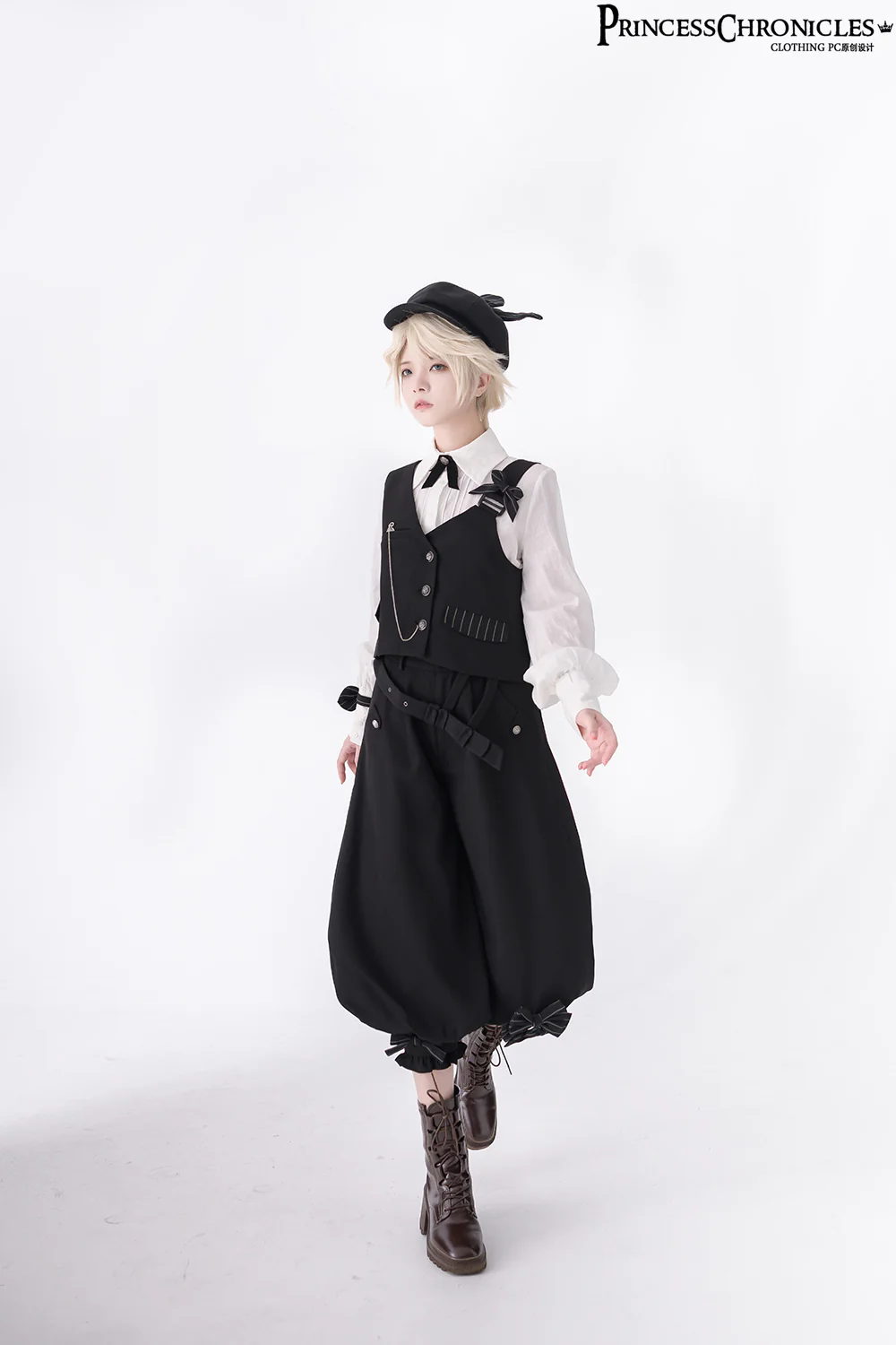 Vintage Kawaii Bow Lolita Beret - Image 9