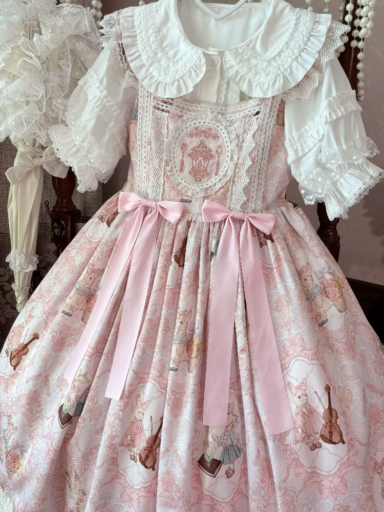 Suiyi - Candy Party - Printed Sweet Lolita JSK, Peter Pan Collar Shirt - Image 14