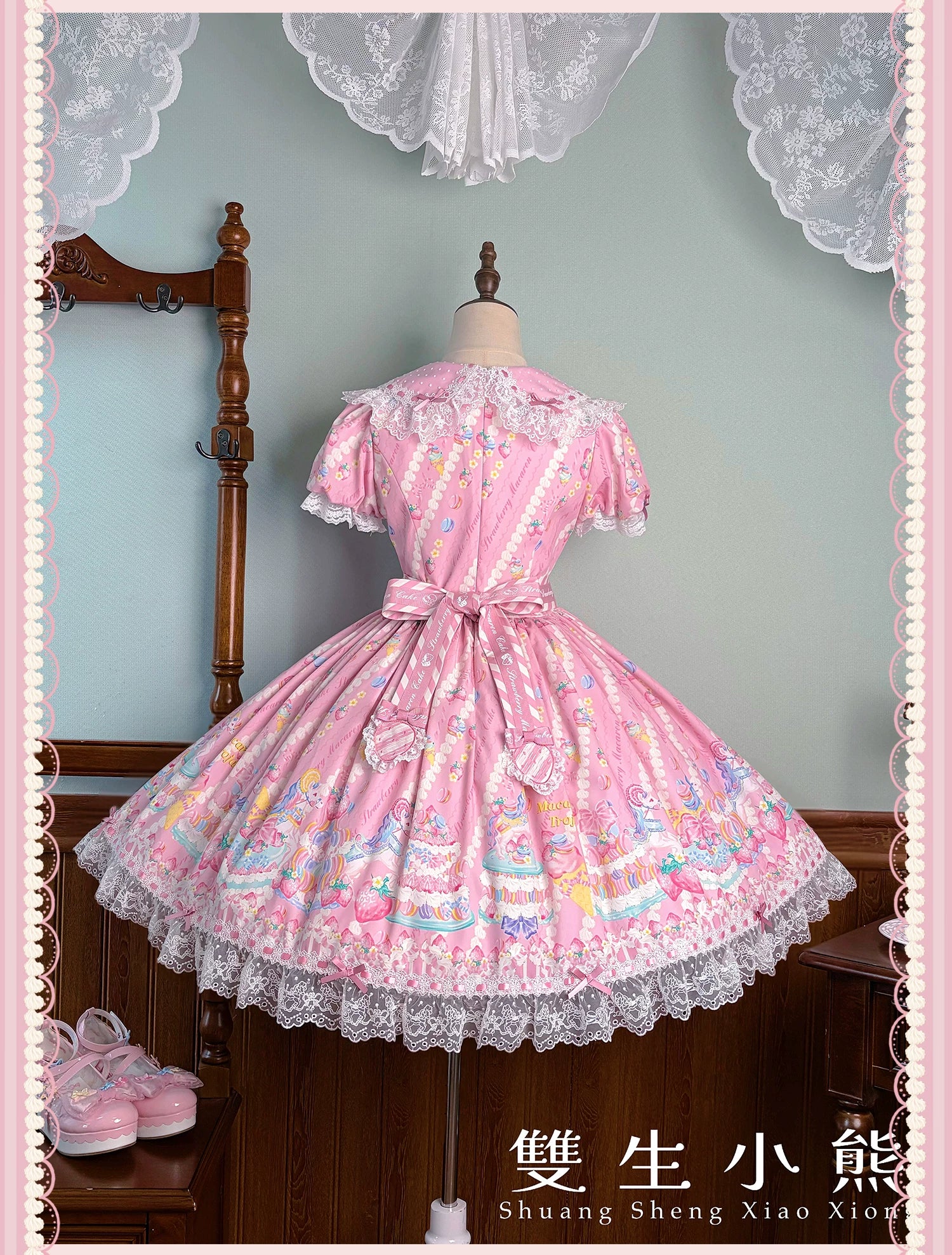Macaron - Printed Sweet Lolita OP Dress, Old School Lolita JSK Available - Image 56