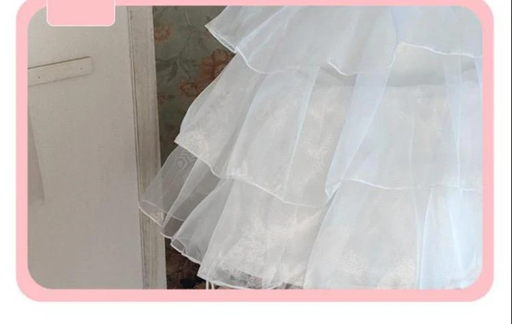 Puffy Lolita Hoop Petticoat, Adjustable Length & Volume - Image 12