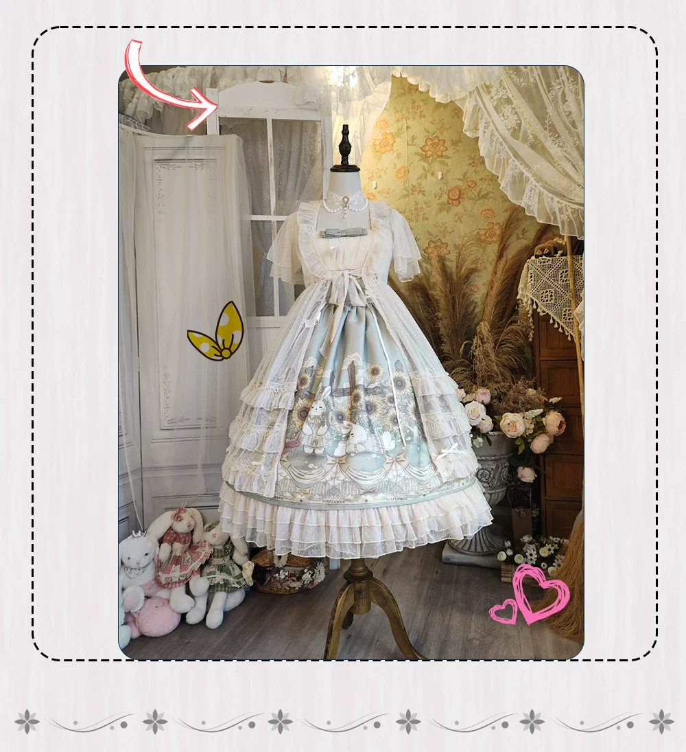 Puffy Lolita Hoop Petticoat, Adjustable Length & Volume - Image 6