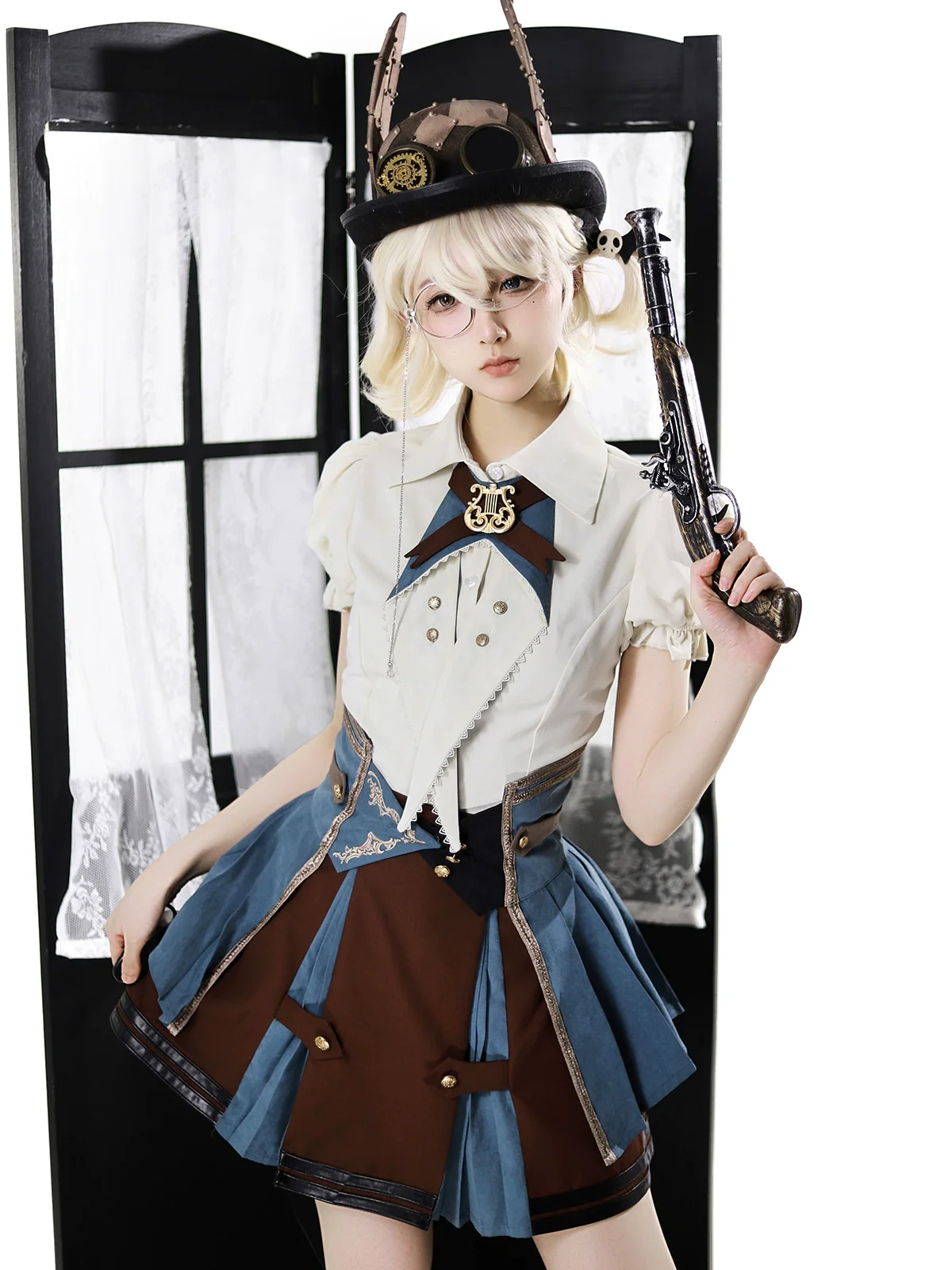 Fairyland Train Conductor - Punk Lolita Skirt Suit - Image 4