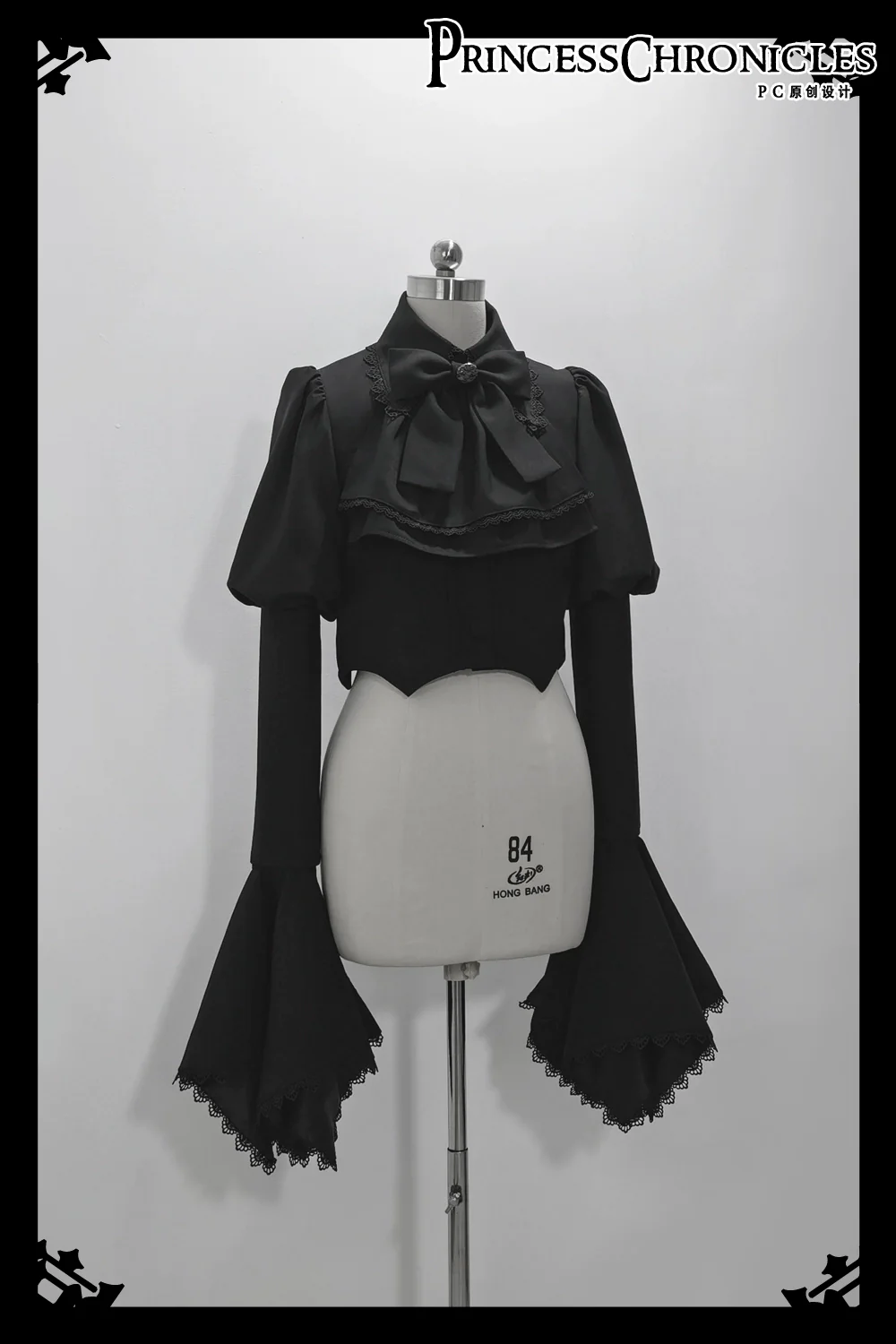 Sorcerer's law - Retro Gothic Lolita Coat Black Ninth Pants - Image 24