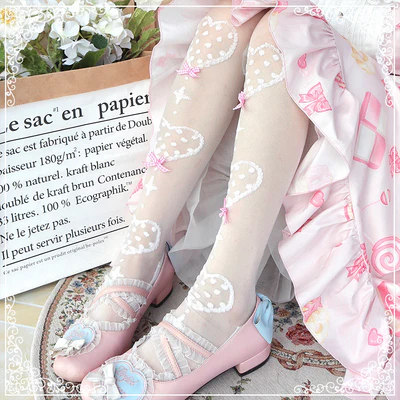Roji roji - Super Thin Summer Lolita Knee Socks - Image 24