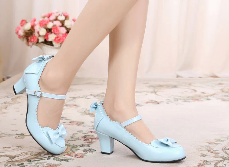 Kawaii Lolita Round Toe Shoes - Image 15
