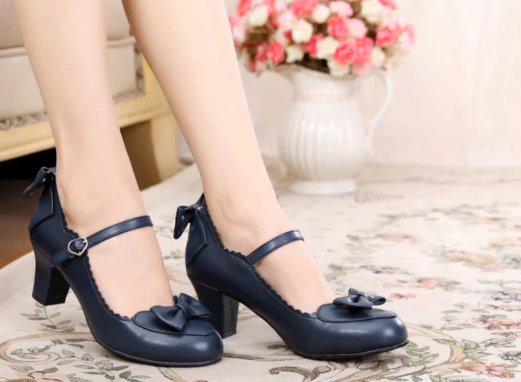 Kawaii Lolita Round Toe Shoes - Image 22