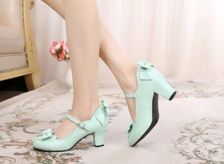 Kawaii Lolita Round Toe Shoes - Image 9
