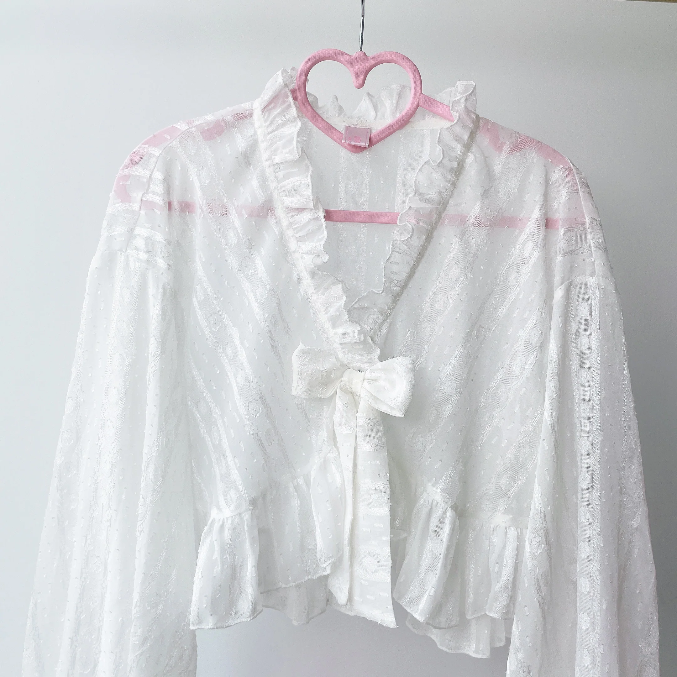 Chiffon Puff Sleeve Lolita Cardigan - Image 17