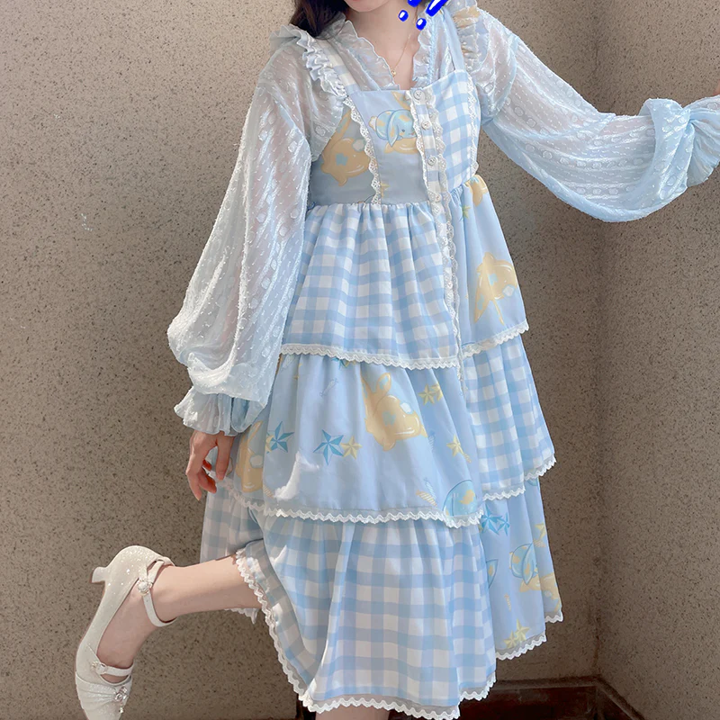 Chiffon Puff Sleeve Lolita Cardigan - Image 8