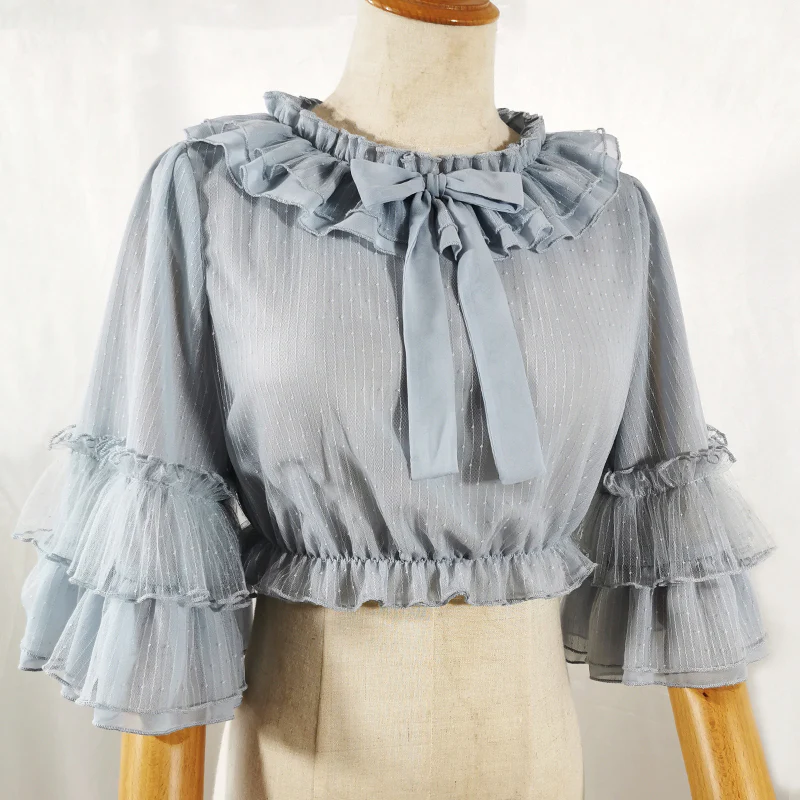 Princess Sleeve Chiffon Lolita Blouse - Image 3