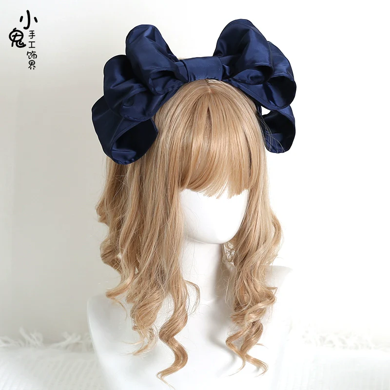 Xiaogui - Satin Doll-like Lolita KC, Layered Bowknot - Image 9