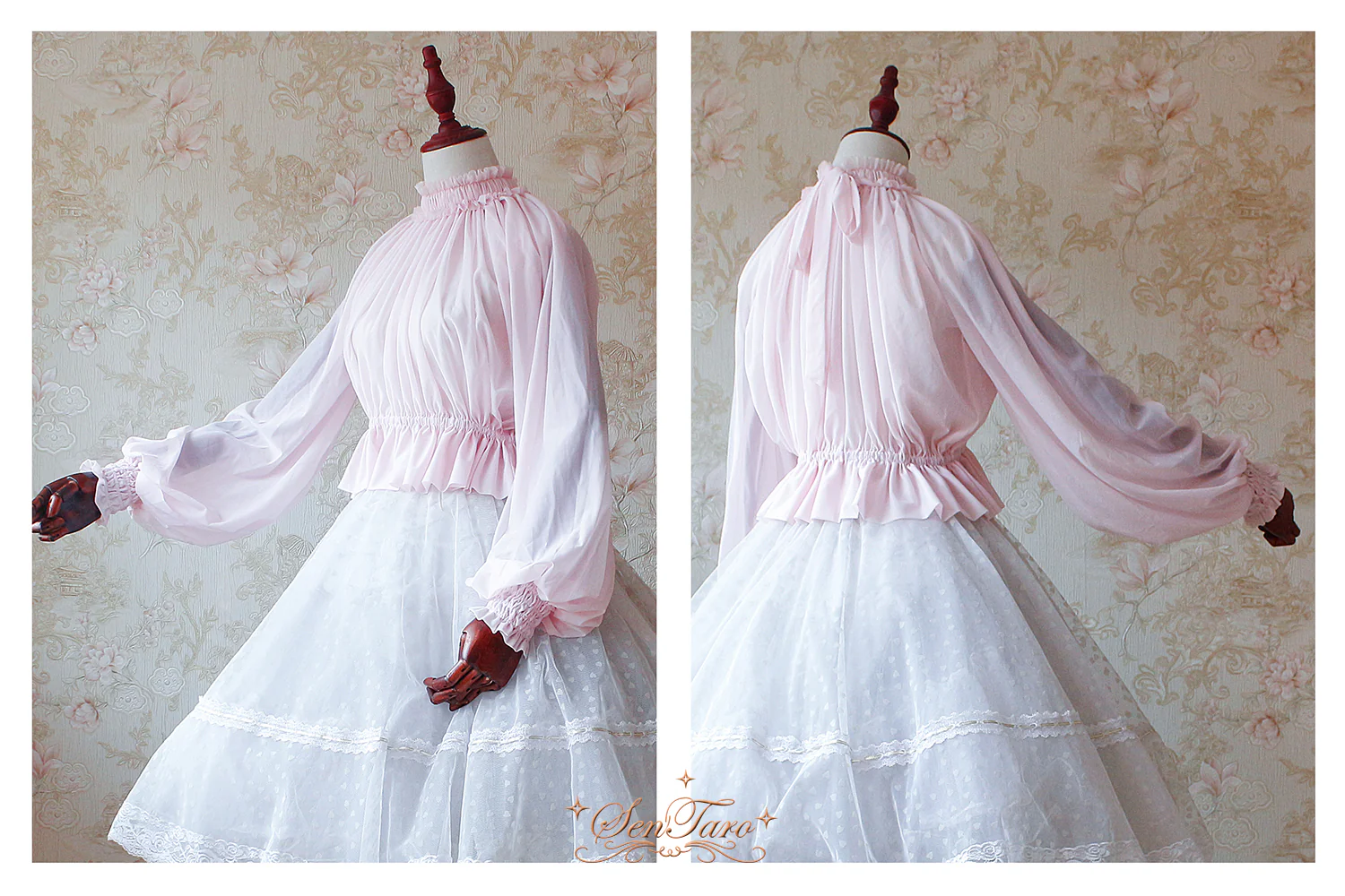 SenTaro - Little Pudding - Long Puff Sleeve Lolita Blouse - Image 3