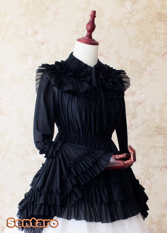 Shufrey - Classic Elegant Multicolor Lolita Blouse - Image 13