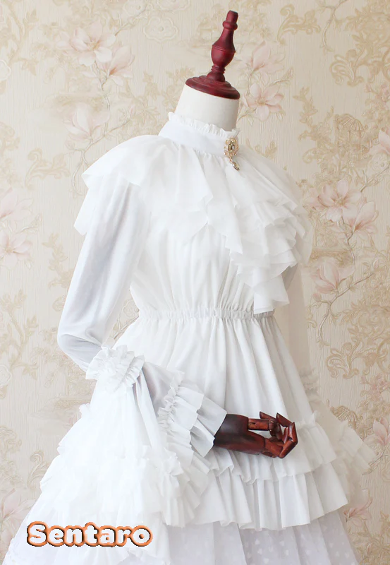 Shufrey - Classic Elegant Multicolor Lolita Blouse - Image 16