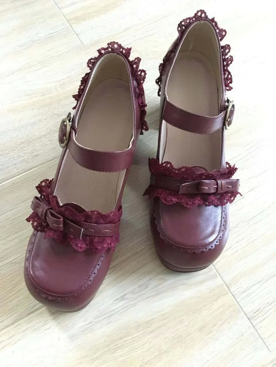 Bow Lace Customized Lolita Shoes - Image 6
