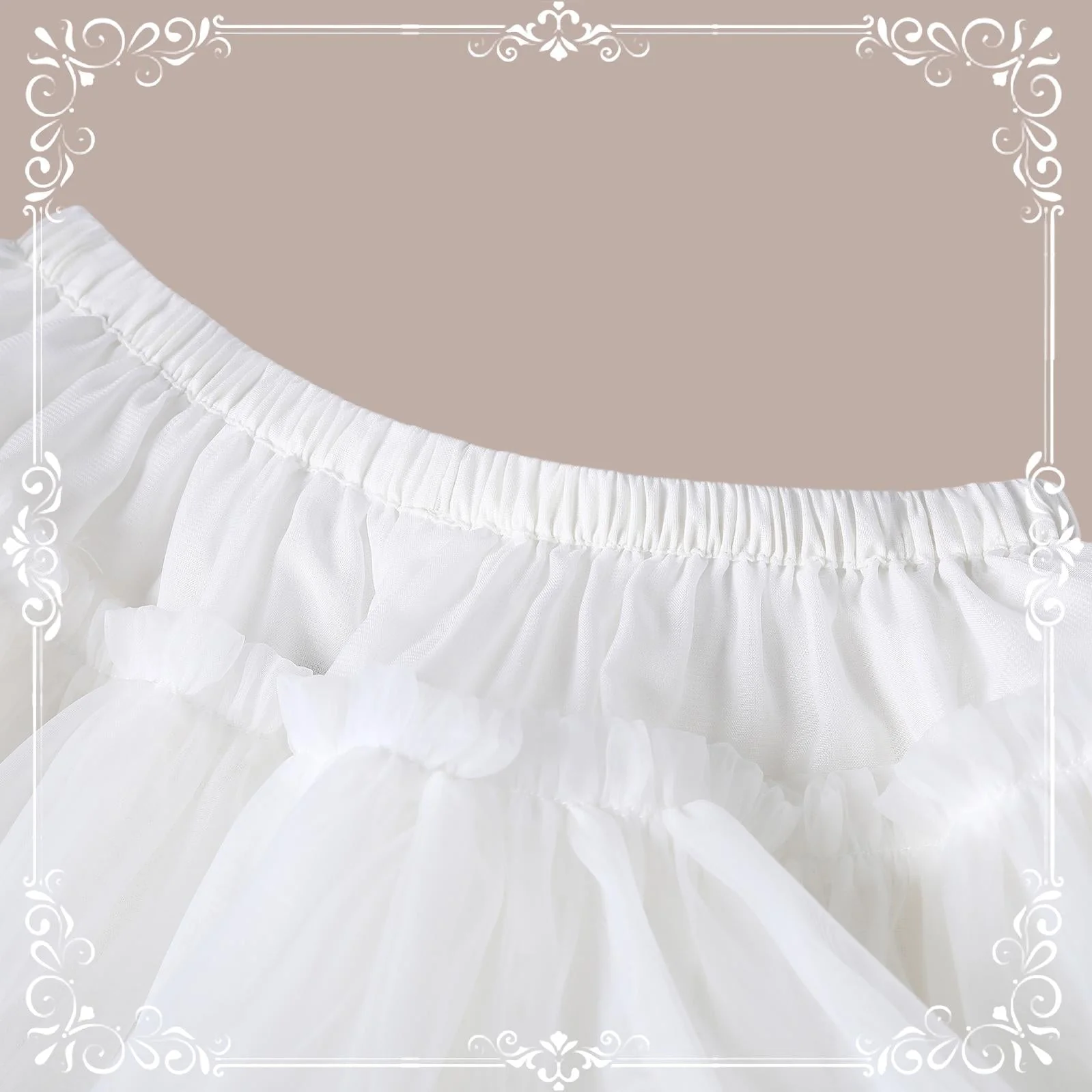 Aurora&Ariel - Short A Line Dailywear Petticoat | 13.8" (35 cm) Length - Image 59