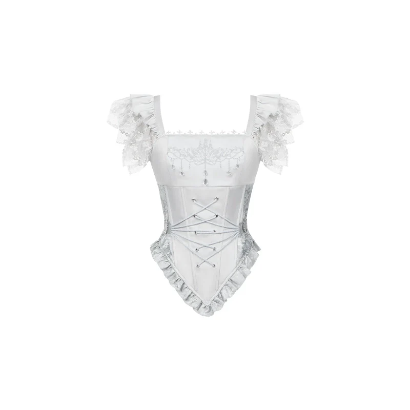 Humanoid Robot - Silver Gothic Lolita Mermaid Skirt Set - Image 65