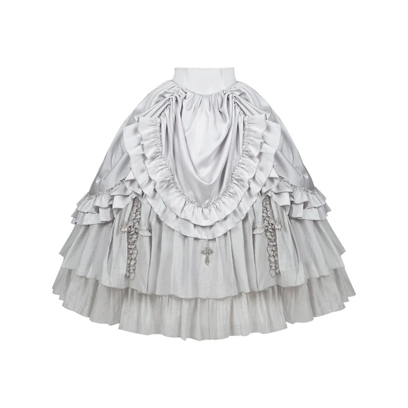 Humanoid Robot - Silver Gothic Lolita Mermaid Skirt Set - Image 69