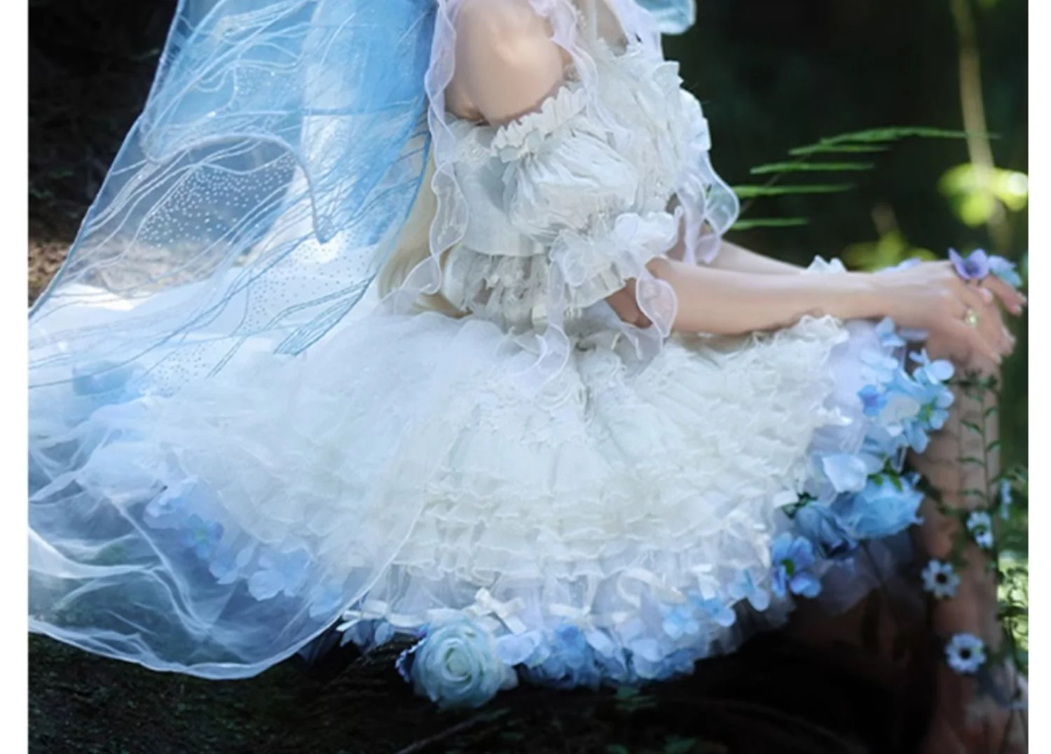 Floral Lolita Petticoat with Detachable Trim - Image 6