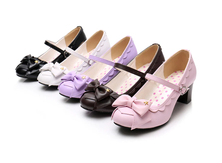 Ode to Luan - Sweet Lolita High Heel Bow Shoes - Image 7