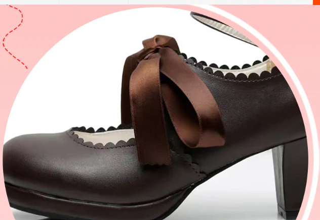 Qing Mengnuo - Elegant Lolita Satin High Heel Handmade Shoes - Image 11