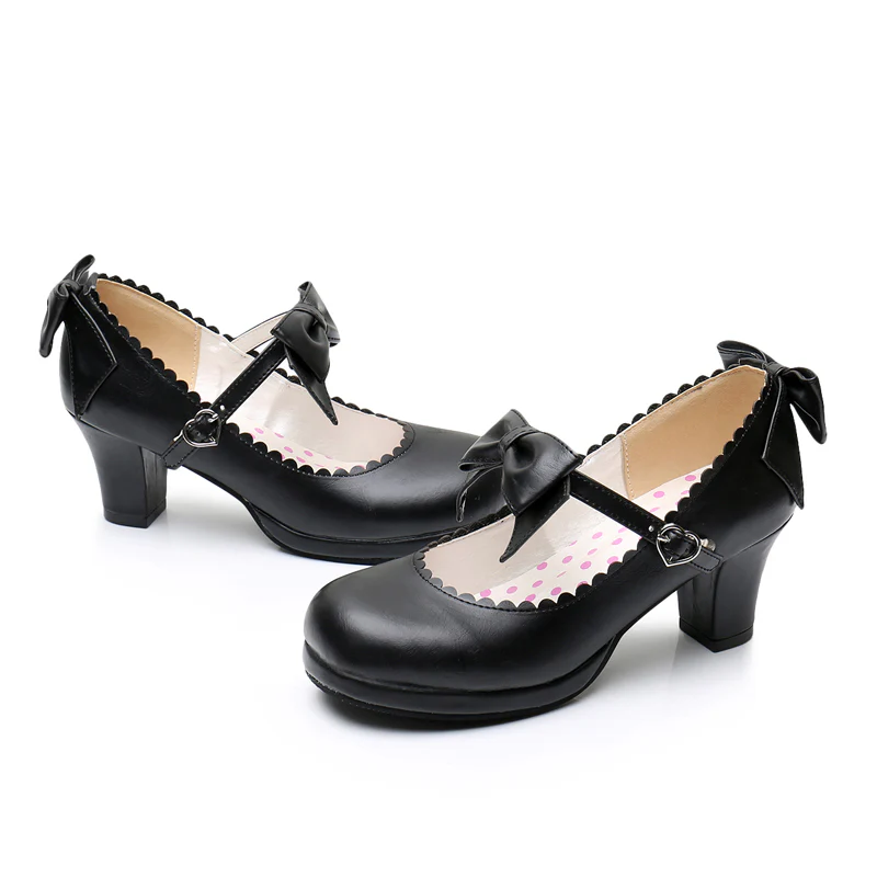 Sweet Lolita Tea Party Thick Heels Shoes - Image 8