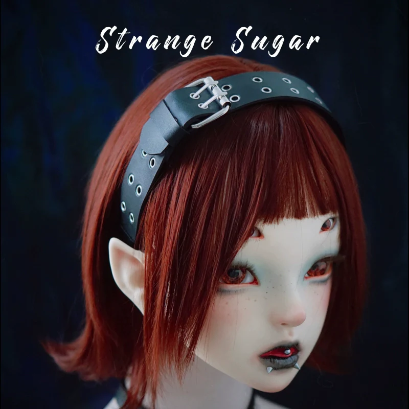 Strange Sugar - Gothic Lolita KC Faux Leather Punk Lolita Hair Accessories - Image 11