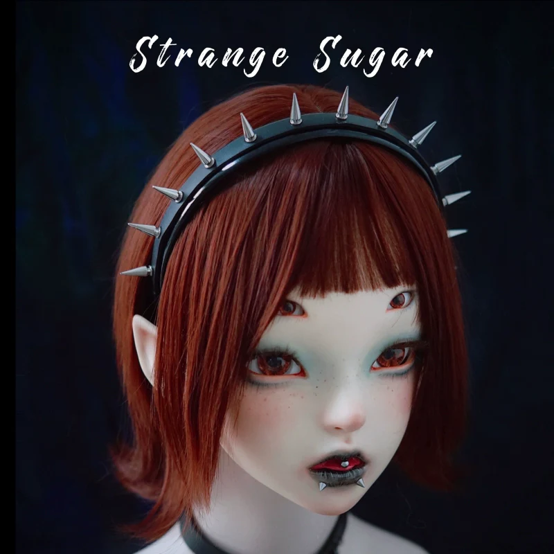 Strange Sugar - Gothic Lolita KC Faux Leather Punk Lolita Hair Accessories - Image 14
