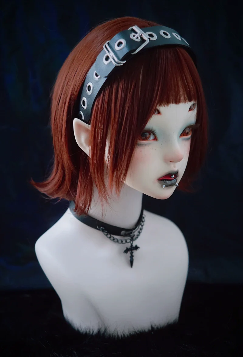 Strange Sugar - Gothic Lolita KC Faux Leather Punk Lolita Hair Accessories - Image 34
