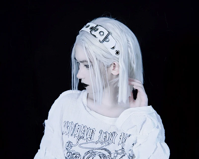 Strange Sugar - Gothic Lolita KC Faux Leather Punk Lolita Hair Accessories - Image 49