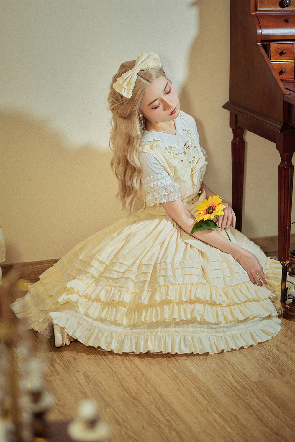 Nelly Girl - Cotton Summer Lolita JSK Dress with Embroidery - Image 12