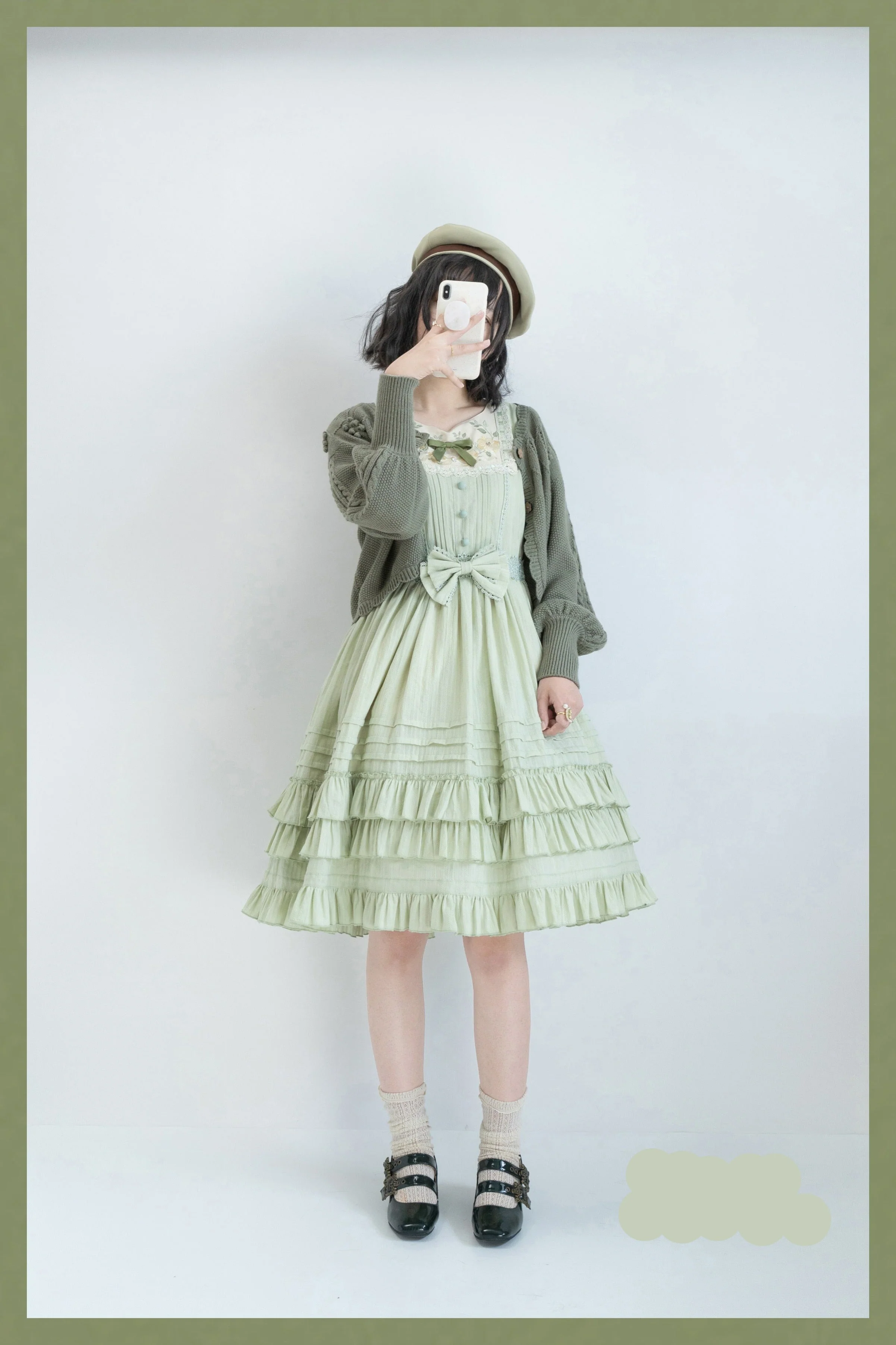 Nelly Girl - Cotton Summer Lolita JSK Dress with Embroidery - Image 2