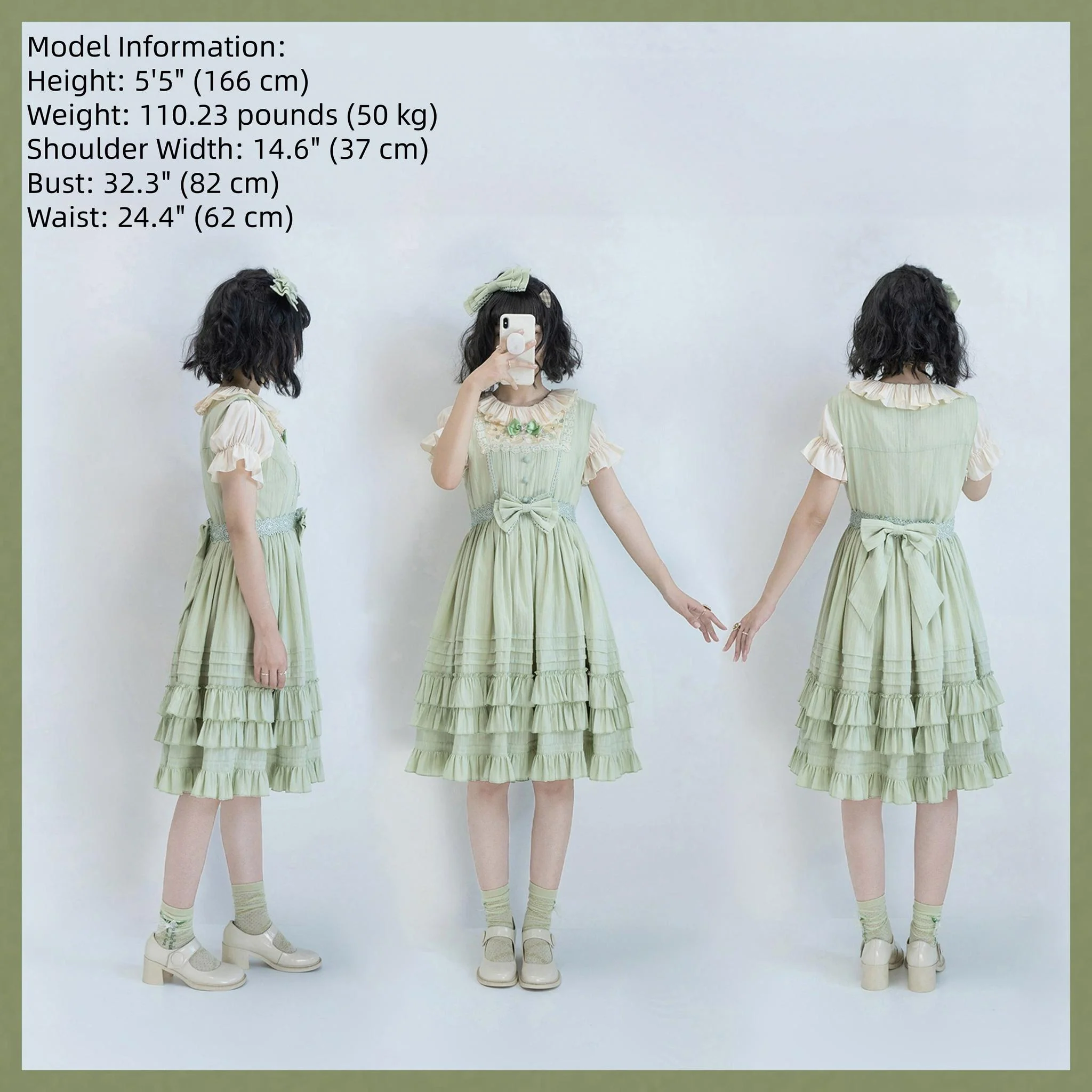 Nelly Girl - Cotton Summer Lolita JSK Dress with Embroidery - Image 7
