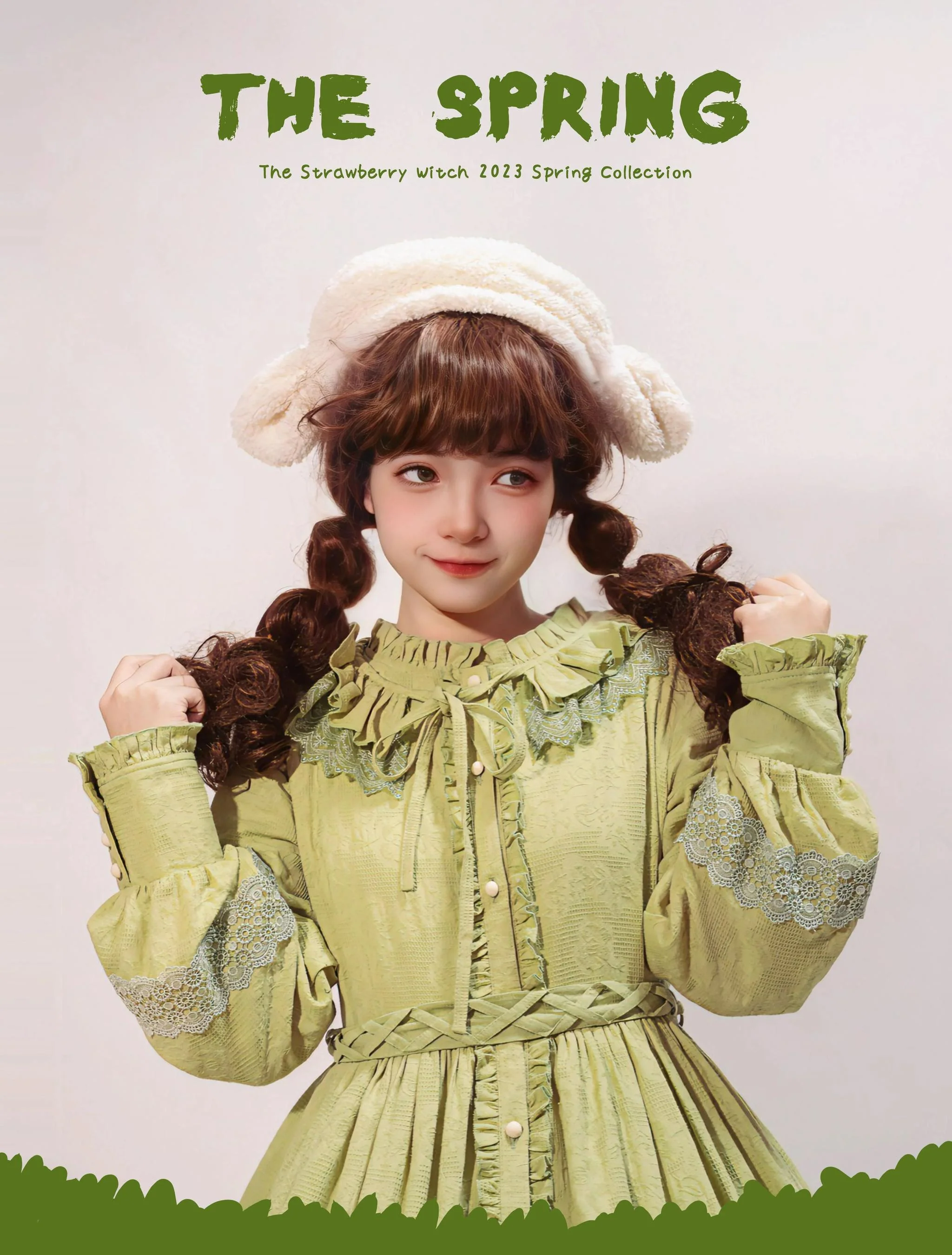 The Spring - Cotton Lolita OP Dress with Long Sleeve - Image 16