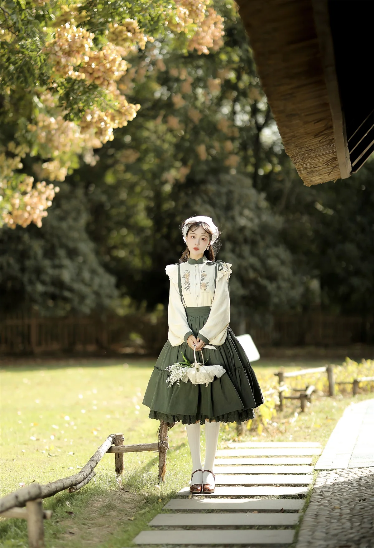Meow Jun - Sunflower Appointment - Chinese Style Skirt and Blouse - Image 22
