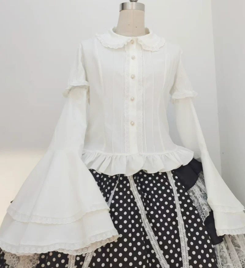Daily Lolita White Short Sleeve Shirt - Image 7