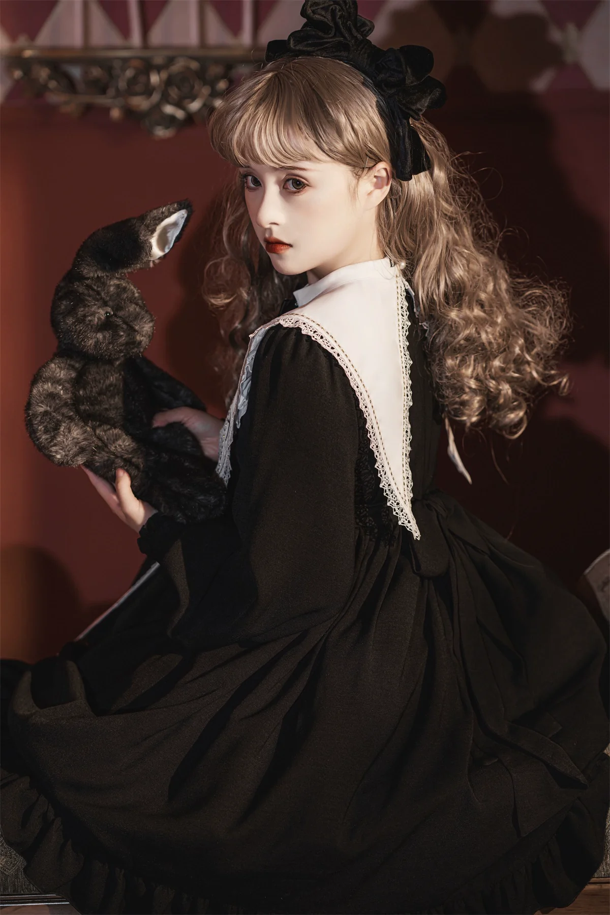 Sweet Date - Gothic Lolita Dress Black Nun OP for Halloween - Image 7