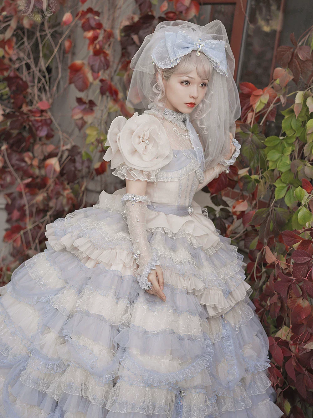 Sweet Lolita Accessories, Bow & Crystal Decor for Tea Party - Image 11
