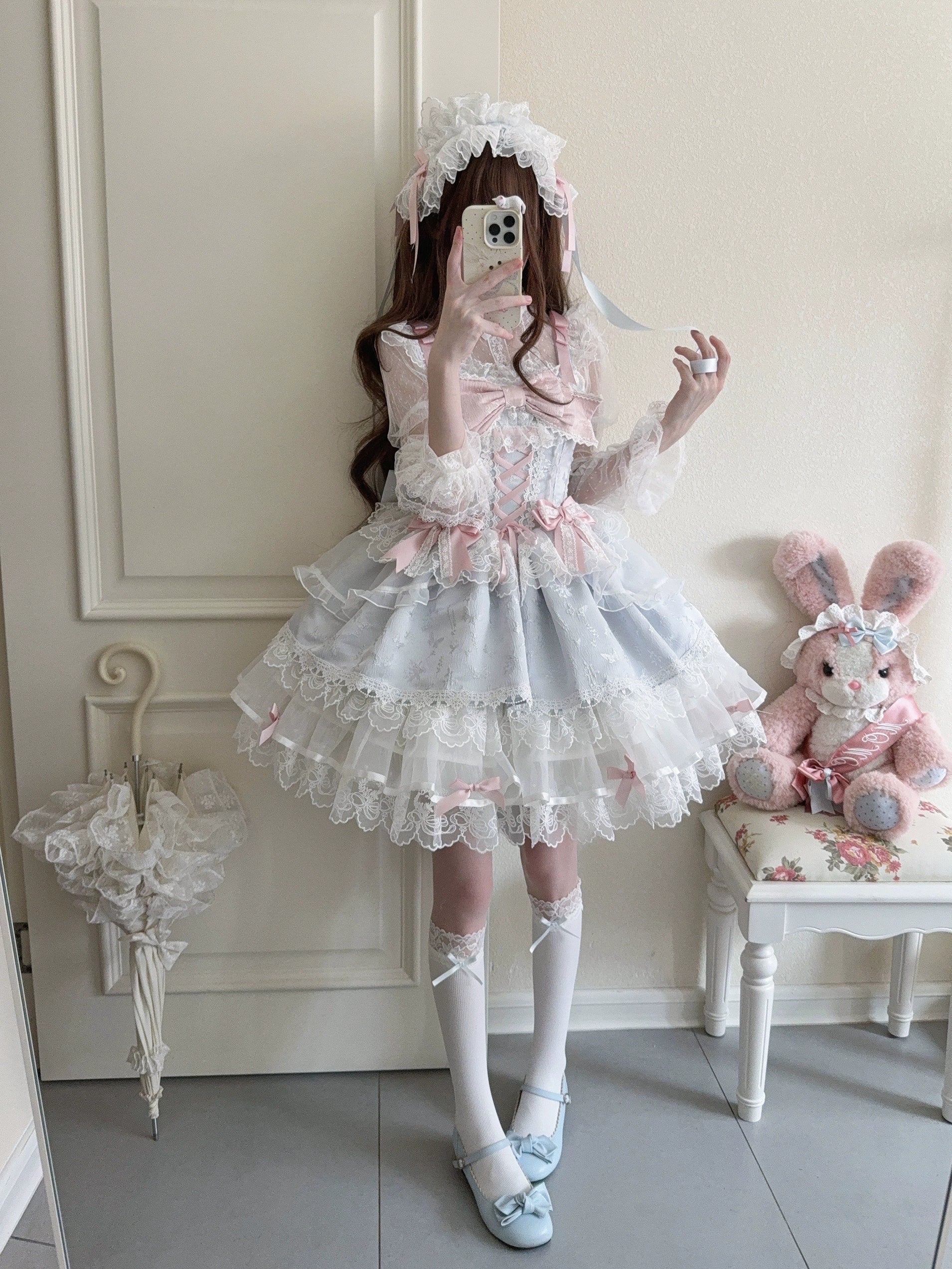 Fleeting Isle - Sweet Lolita Ballet Style Jumper Dress - Image 45