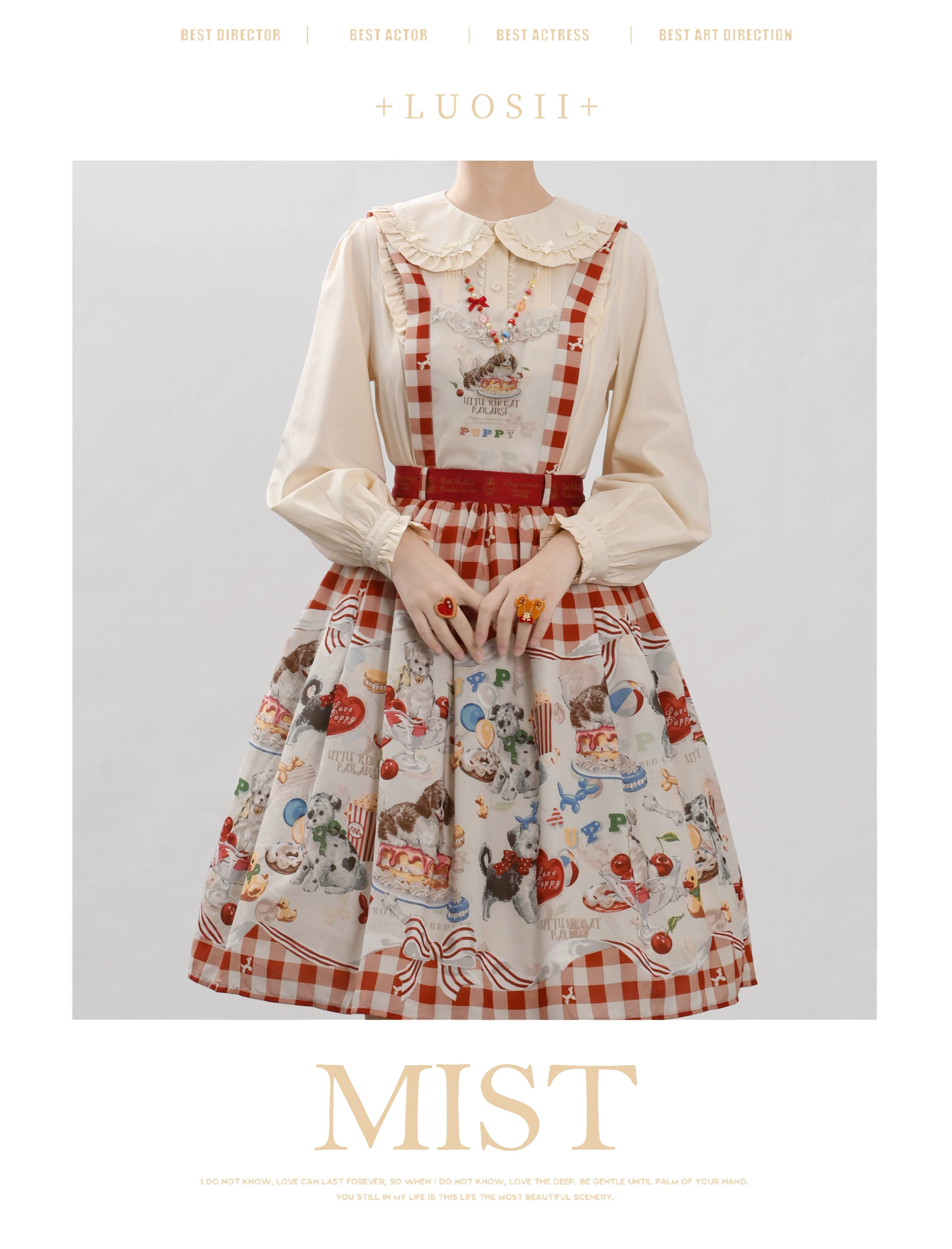 Sweet Lolita Blouse Doll Collar Lolita Shirt With Bubble Sleeve - Image 13