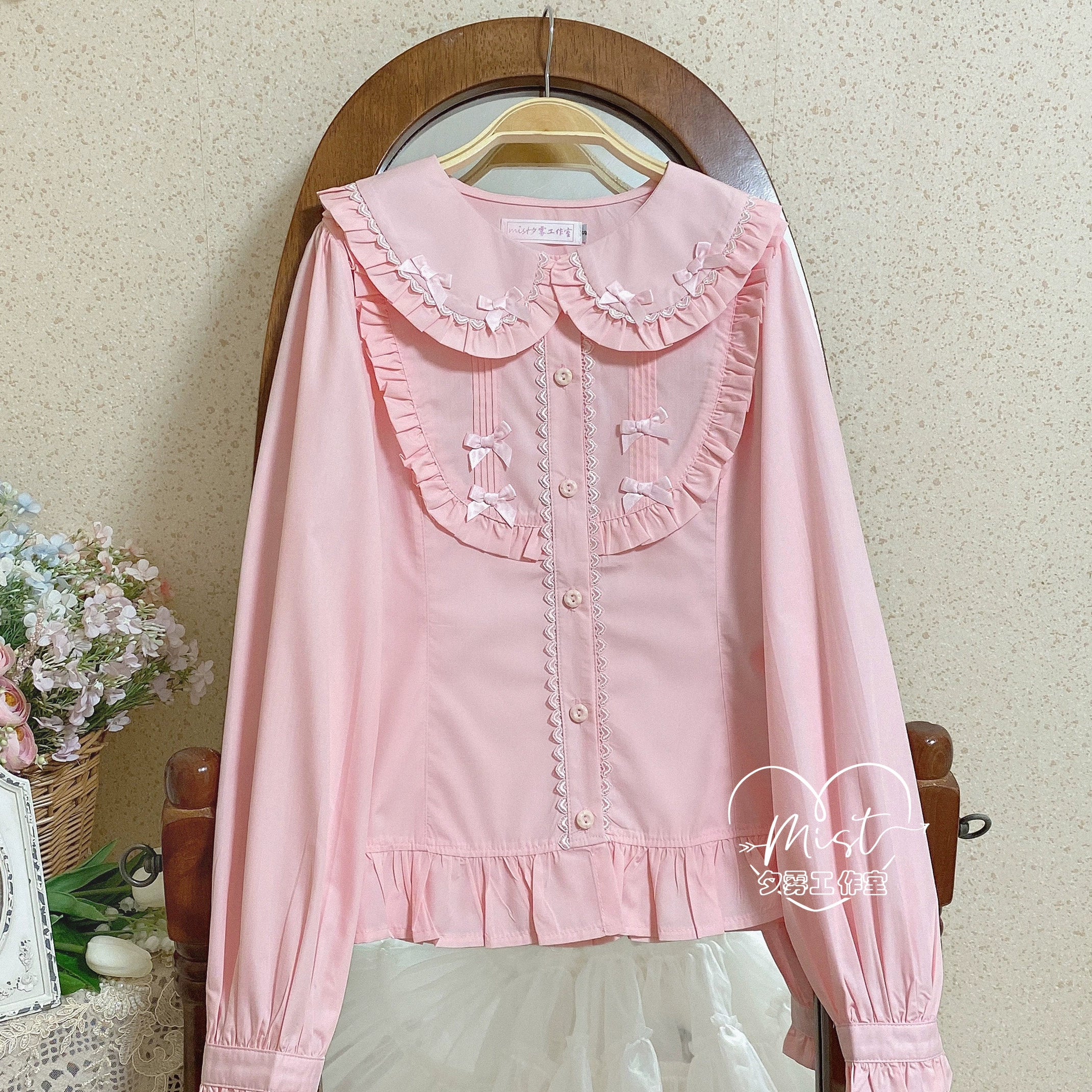 Sweet Lolita Blouse Doll Collar Lolita Shirt With Bubble Sleeve - Image 23