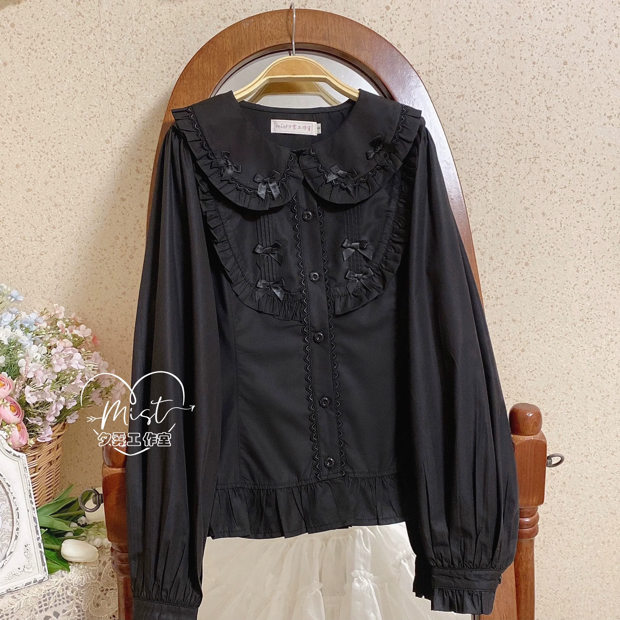 Sweet Lolita Blouse Doll Collar Lolita Shirt With Bubble Sleeve - Image 30