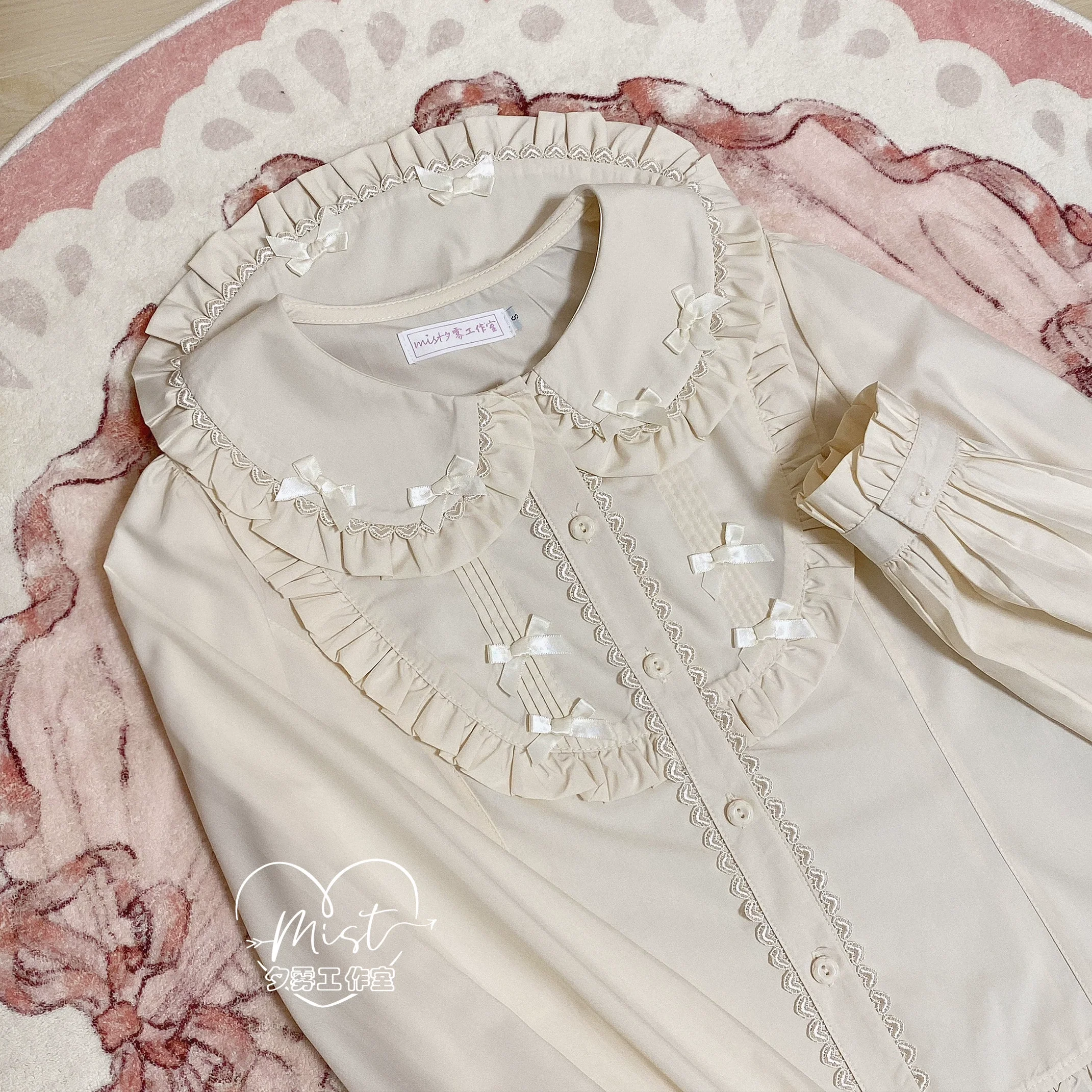 Sweet Lolita Blouse Doll Collar Lolita Shirt With Bubble Sleeve - Image 34
